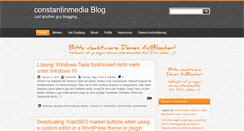 Desktop Screenshot of constantinmedia.com